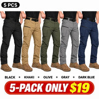 5-PACK (BLACK + KHAKI + OLIVE + GRAY + DARK BLUE)