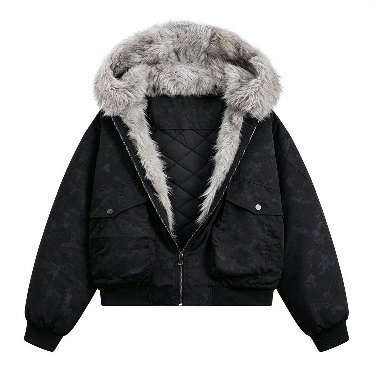 Casual Cotton Loose Streetwear Jacket Men's thick, loose, comfortable hooded warm jacket, casual top Stylish Menswear Coat