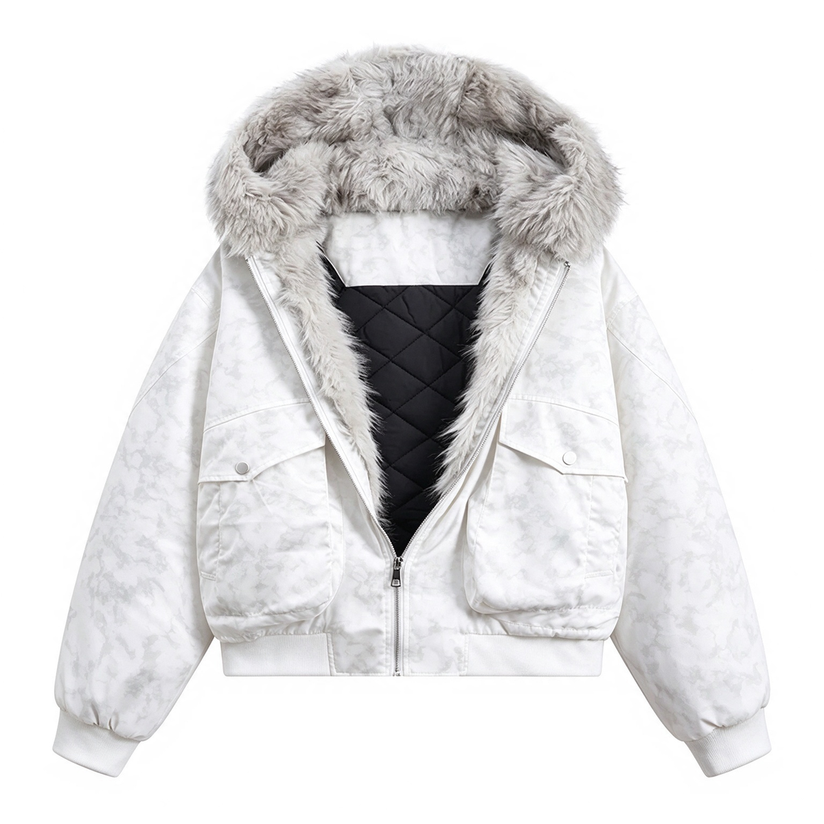 Casual Cotton Loose Streetwear Jacket Men's thick, loose, comfortable hooded warm jacket, casual top Stylish Menswear Coat