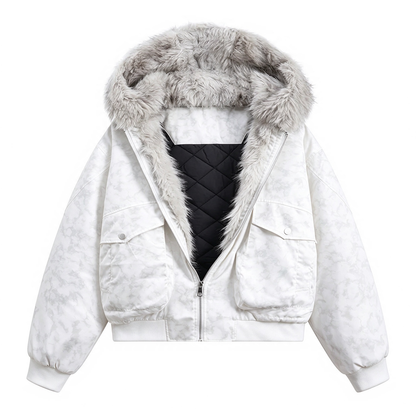 Casual Cotton Loose Streetwear Jacket Men's thick, loose, comfortable hooded warm jacket, casual top Stylish Menswear Coat