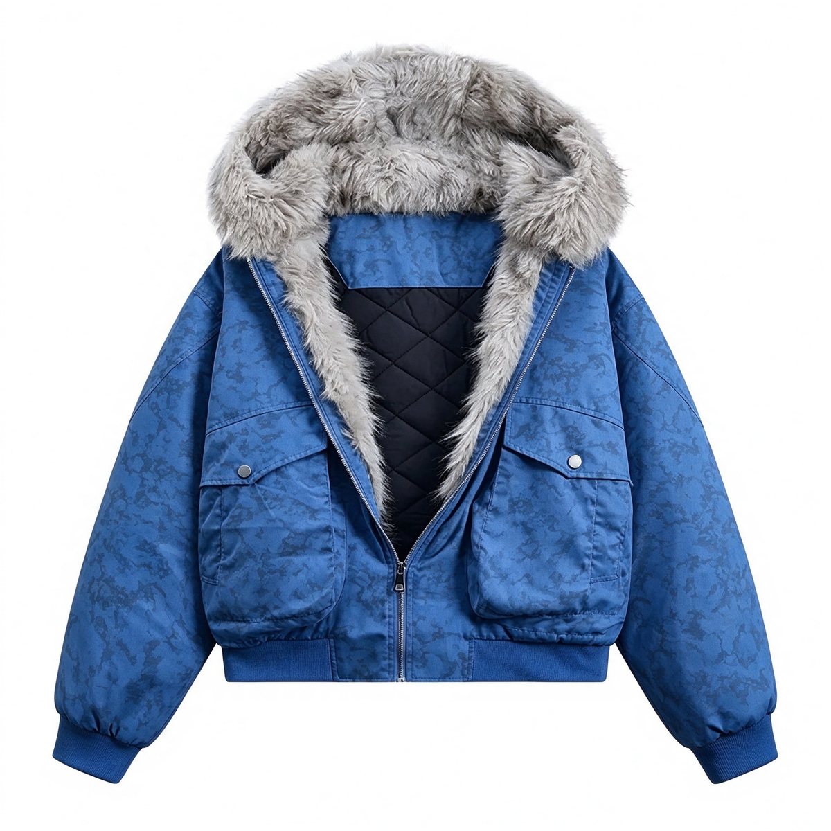 Casual Cotton Loose Streetwear Jacket Men's thick, loose, comfortable hooded warm jacket, casual top Stylish Menswear Coat