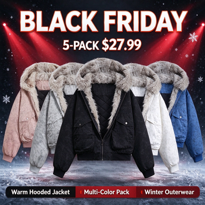 Casual Cotton Loose Streetwear Jacket Men's thick, loose, comfortable hooded warm jacket, casual top Stylish Menswear Coat