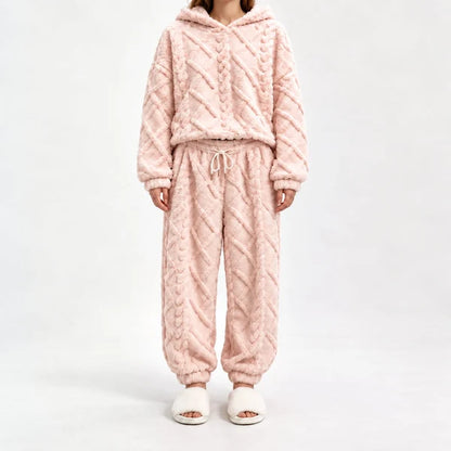 Embossed Geometric Plush Set – Cosy, Stylish & Effortlessly Comfortable
