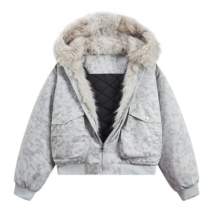 Casual Cotton Loose Streetwear Jacket Men's thick, loose, comfortable hooded warm jacket, casual top Stylish Menswear Coat