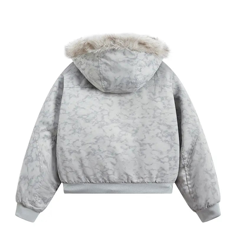 Casual Cotton Loose Streetwear Jacket Men's thick, loose, comfortable hooded warm jacket, casual top Stylish Menswear Coat