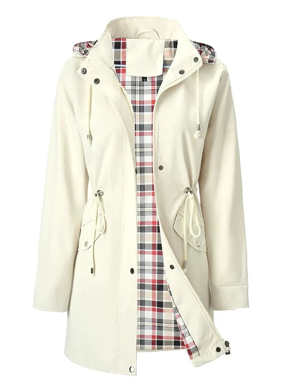 Women's Lightweight Waterproof Hooded Rain Jacket – Stylish, Comfortable & Windproof