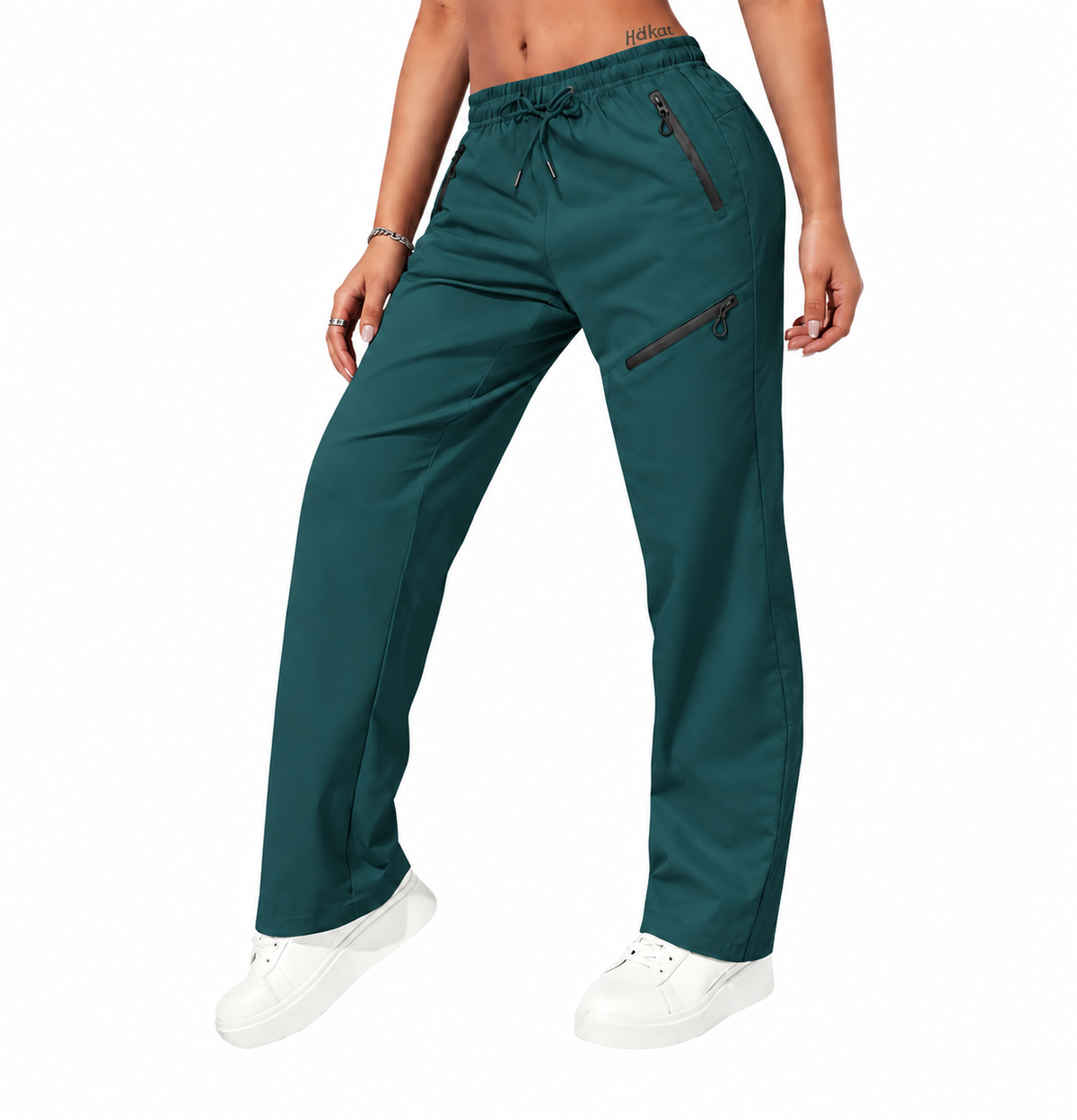 Women's Casual Athletic Pants with Zipper Pockets