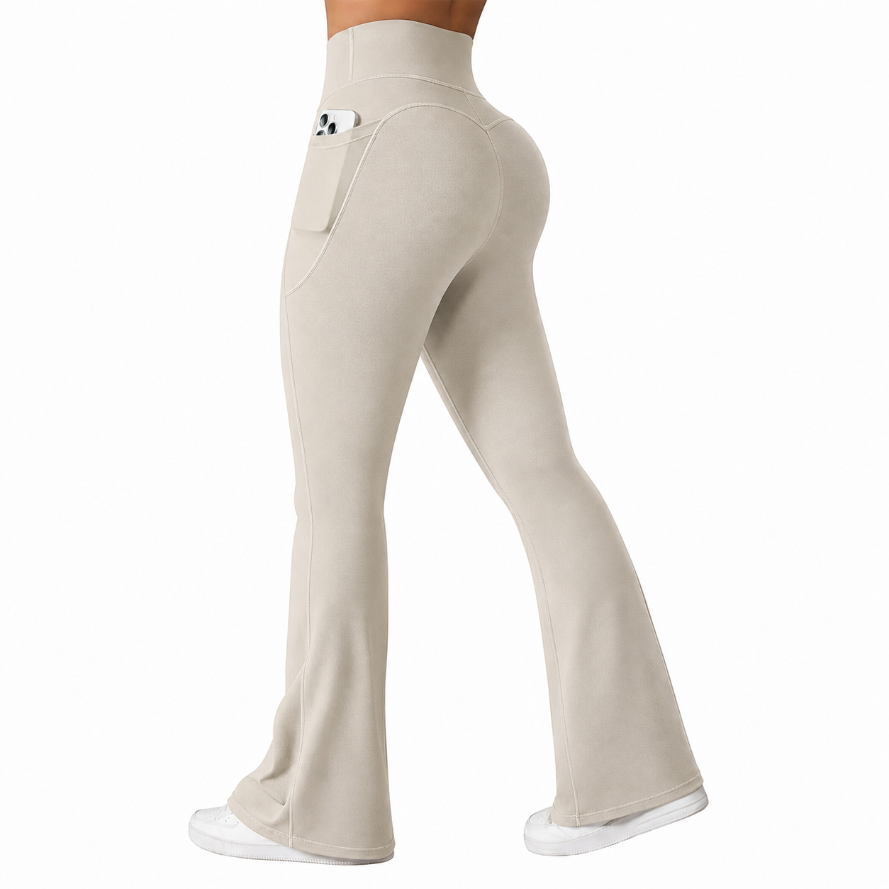 Women’s High Waisted Flare Yoga Pants with Pockets – Soft Stretch Bootcut Leggings