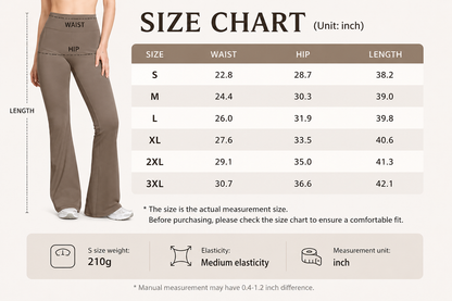 Women’s High Waisted Flare Yoga Pants with Pockets – Soft Stretch Bootcut Leggings