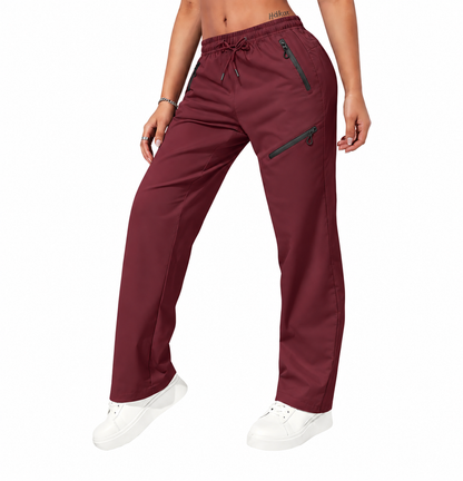 Women's Casual Athletic Pants with Zipper Pockets