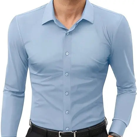 Men's Slim Fit Dress Shirt | Stretch Business Casual Button Down