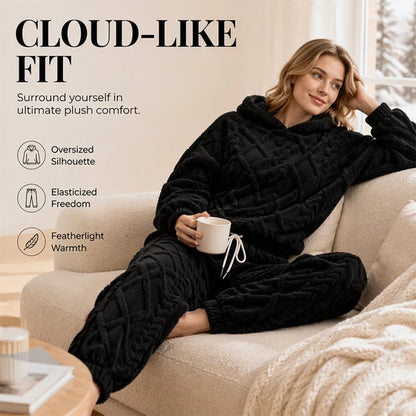 Embossed Geometric Plush Set – Cosy, Stylish & Effortlessly Comfortable