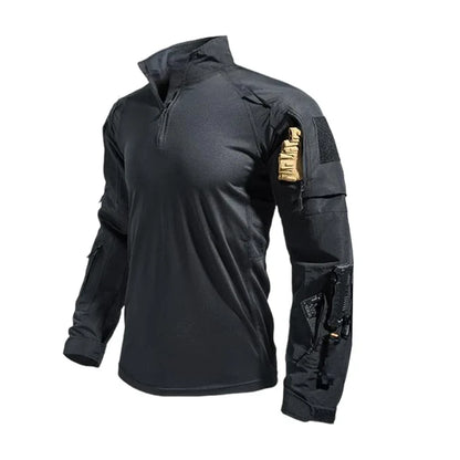 Built Tough, Moves Easy | Men's Multi-Pocket Quarter-Zip Tactical Top