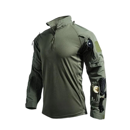 Built Tough, Moves Easy | Men's Multi-Pocket Quarter-Zip Tactical Top