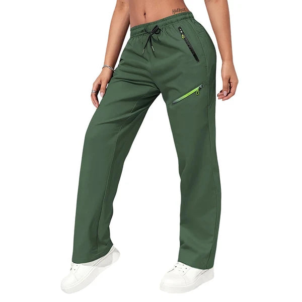 Women's Casual Athletic Pants with Zipper Pockets